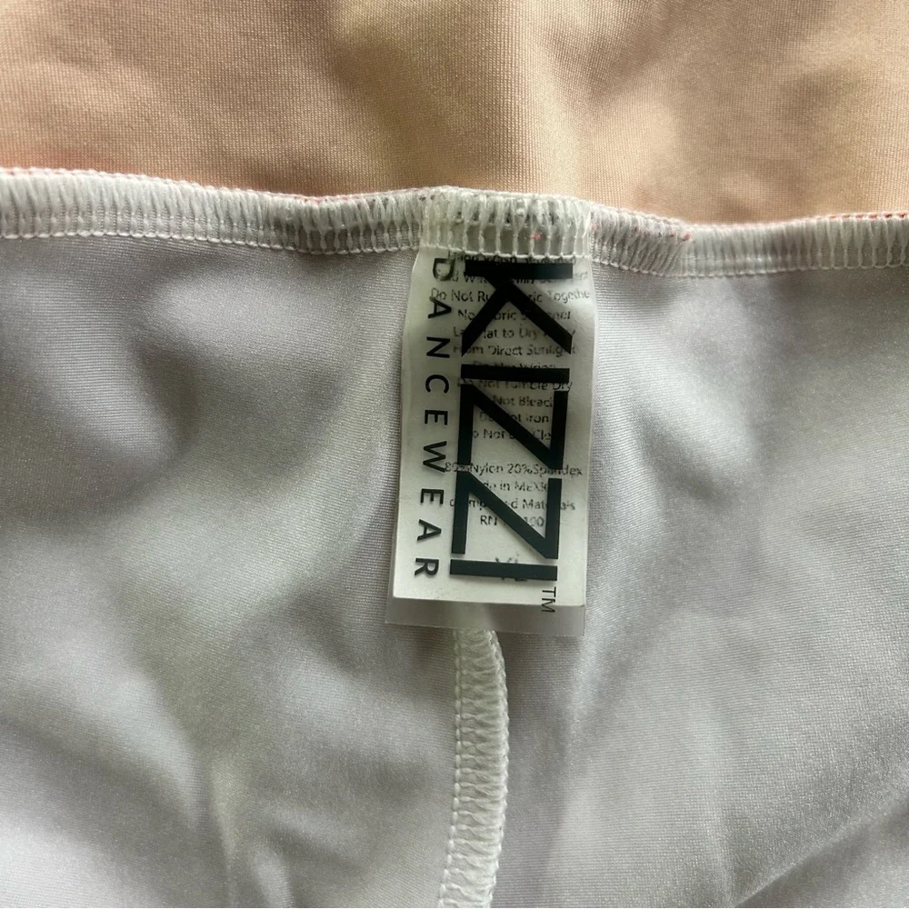 KIZZI DANCEWEAR Girl’s‎ Youth Unitard Burnt Orange & Champagne Metallic Sheen YL